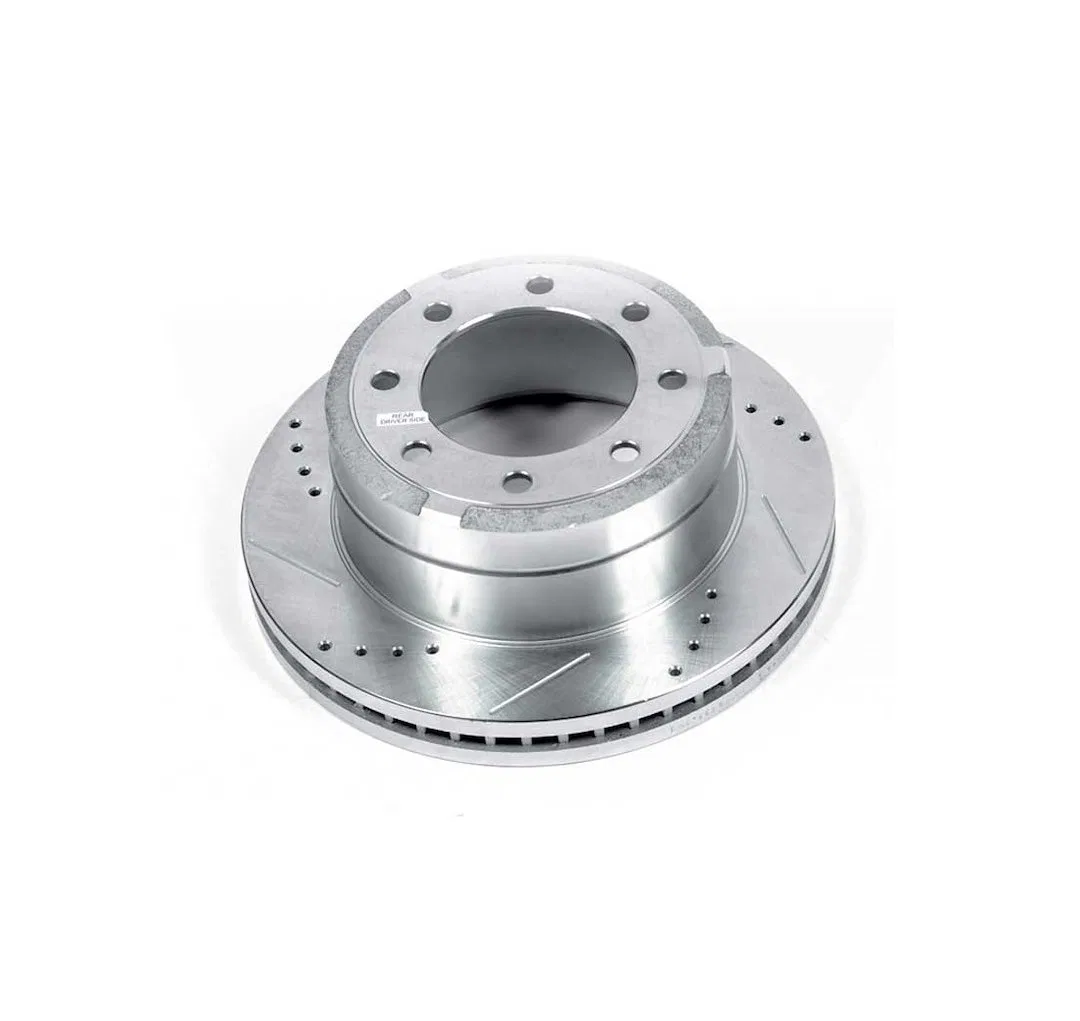 AR85155XL – POWERSTOP Brake Rotor, Drilled And Slotted One Piece Design With Hat Wheel Bolt Pattern 8 x 170 Millimete...